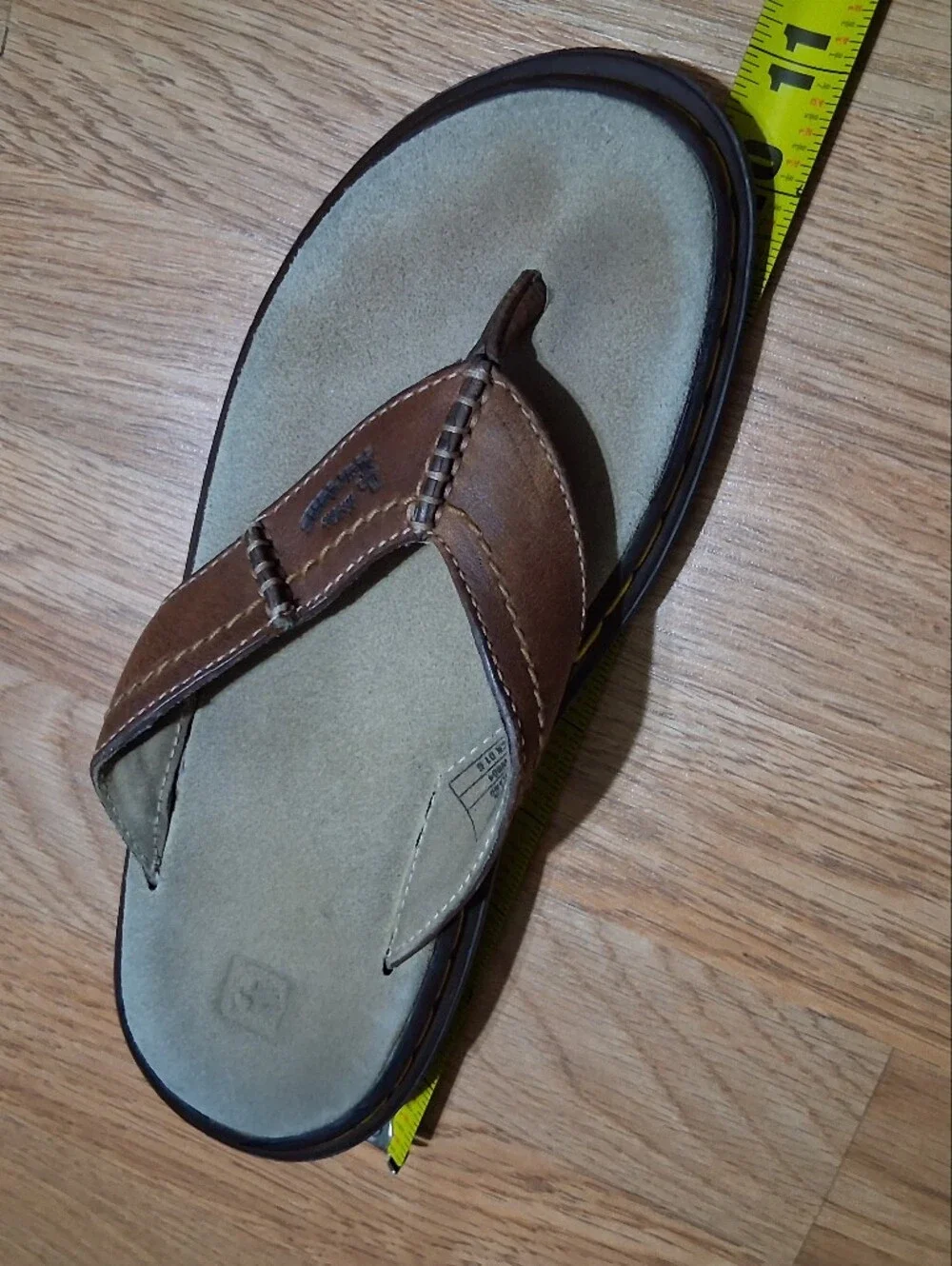 Dr. Martens Brown Leather Men's Flip-Flop Sandals